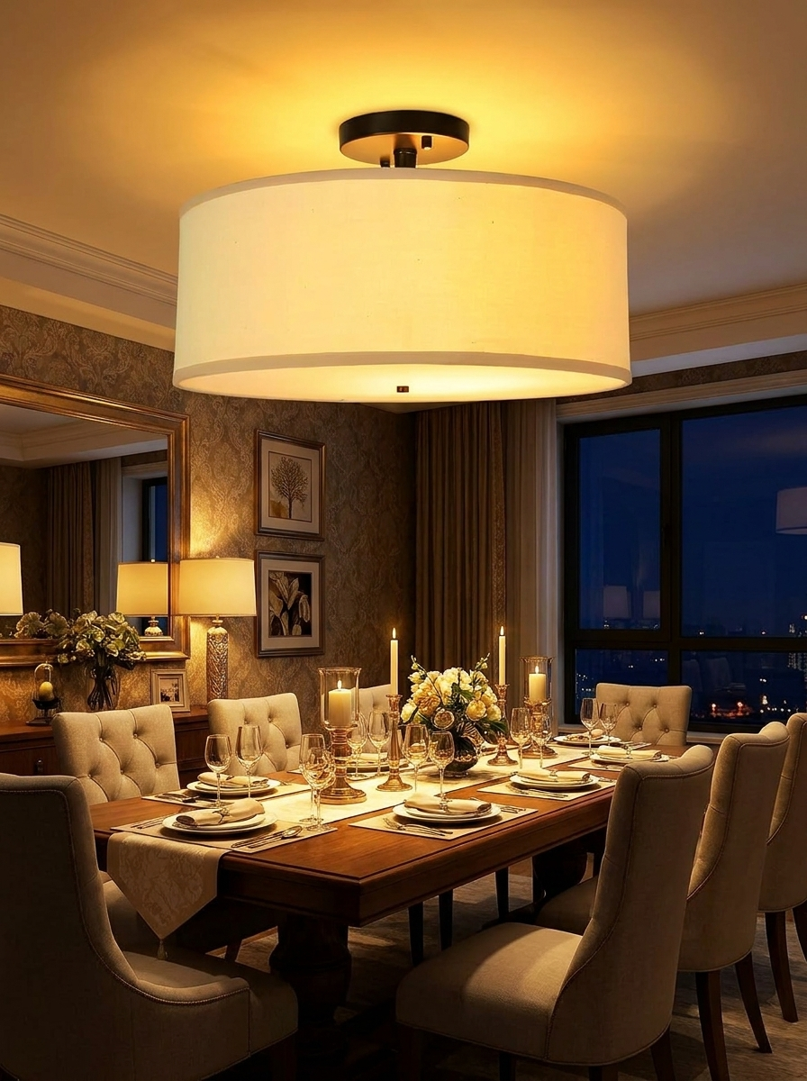 Amber Haven Modern Ceiling Light