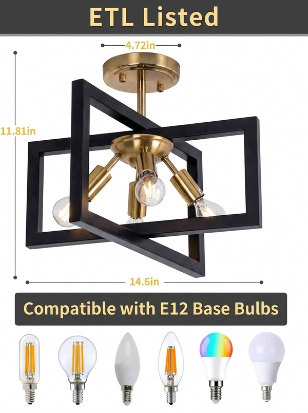 Alfie Candelabra Ceiling Light