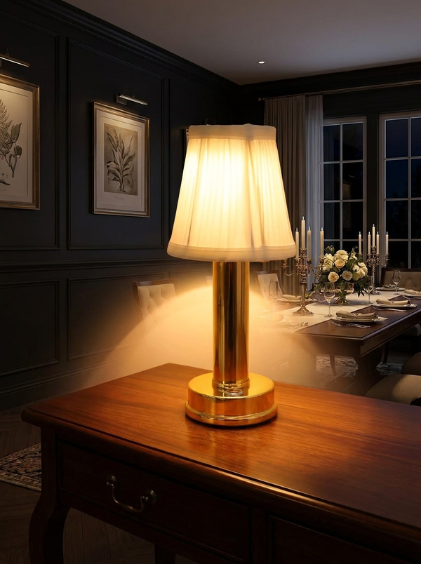 Zynella Aura Scholar: Modern Industrial Cordless Table Lamp