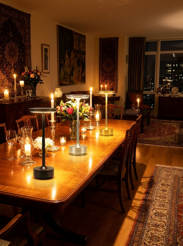 Zynella Aura: Professional Metal Cordless Table Lamp