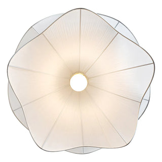 French Fabric Flower Chandelier Modern  Art Deco Inspired Illumination