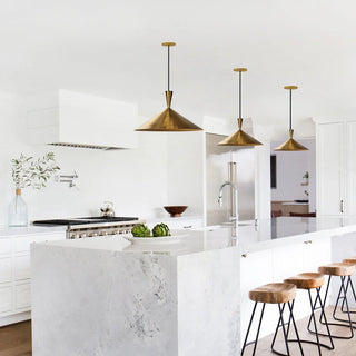 Brass Pendant Light Modern  Elegant Teardrop LED Pendant