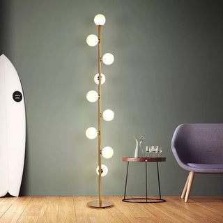 Luna Floor Lamp Modern  Scandinavian Wooden Accent Light