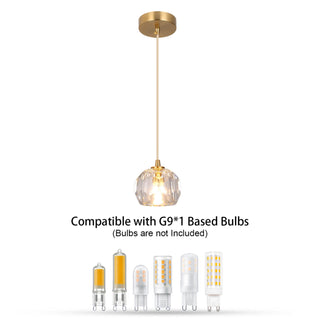 Elvi Crystal Pendants Modern  Ultra Slim LED Panel Lighting
