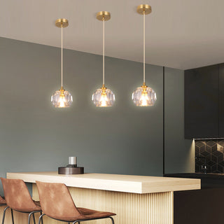 Elvi Crystal Pendants Modern  Ultra Slim LED Panel Lighting