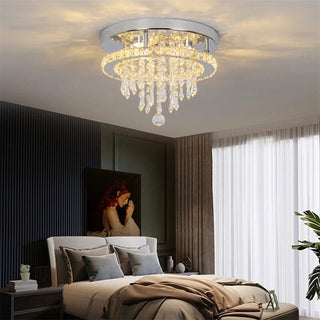Emily Crystal Lamp Modern  Chic Glass Globe Pendant