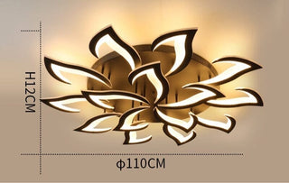 Flower Chandelier Modern  Luxury Gold Frame Light Fitting