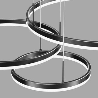 Circular Luna Lamp Modern  Handcrafted Artisan Ceiling Light