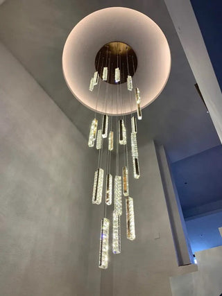 Angelica Chandelier Modern  Sculptural Spiral LED Fixture