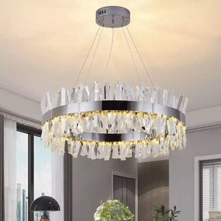 The Royal Chrome collection Classic Modern  Bohemian Rattan Woven Pendant
