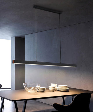 The Minimal Bar Lamp Refined Modern  Sleek Linear Suspension Light