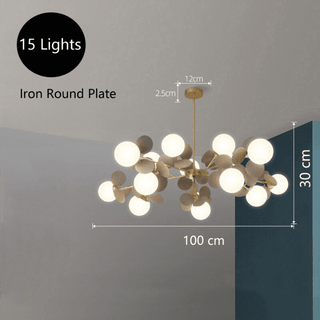 Rainbow Chandelier Luxurious Modern  Art Deco Inspired Illumination