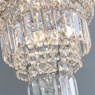 Zynella Chrome Foyer Staircase Modern  Ornate Antique Finish Fixture