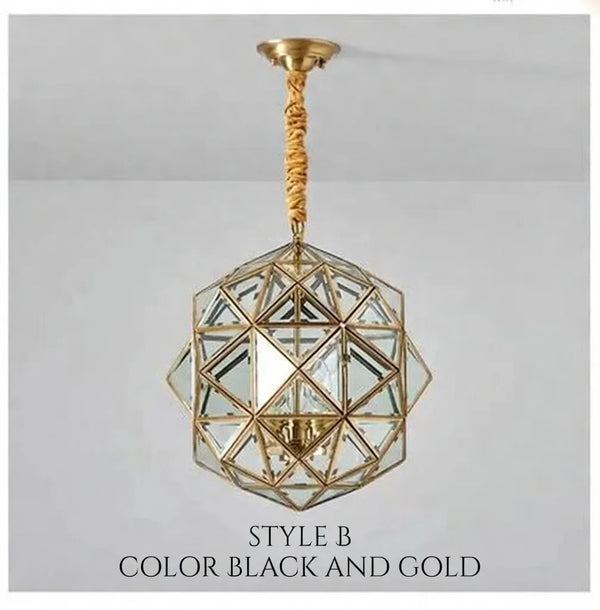 Polygon Glass Pendant Light