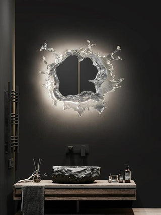 Water Splash LED Mirror Refined Modern  Sleek Linear Suspension Light