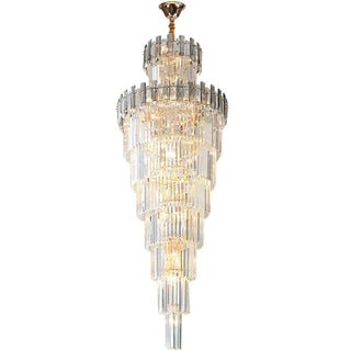 French Empire Chandelier Modern  Sculptural Spiral LED Fixture