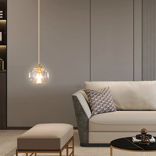 Elvi Crystal Pendants Modern  Ultra Slim LED Panel Lighting