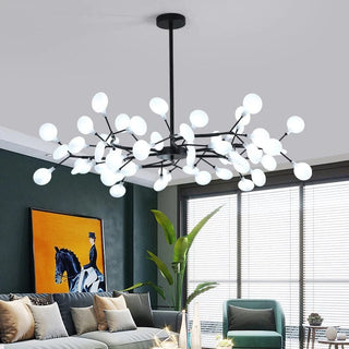 Golden Tree Chandelier Modern  Elegant Teardrop LED Pendant