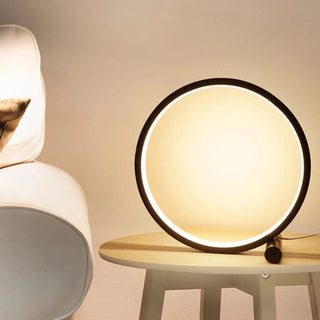 Zynella Circle LED Touch Sensitive Lamp Modern  Sculptural Spiral LED Fixture
