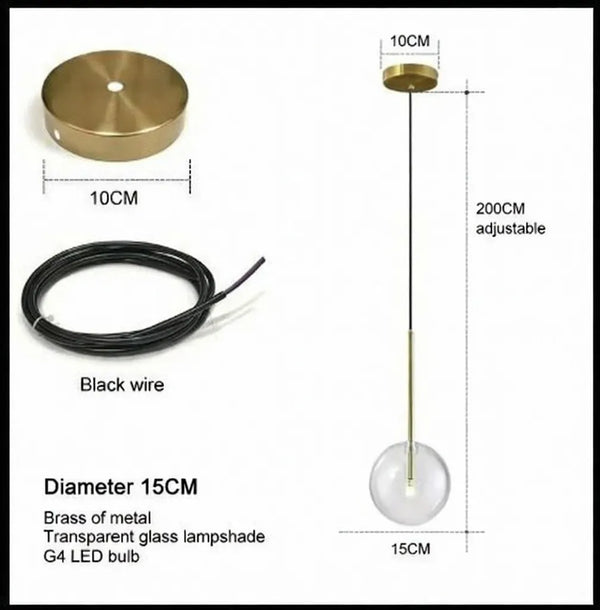 The Opal Globe Pendant Light