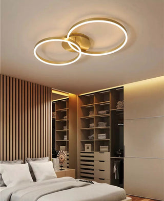Carly Ring Chandelier Modern  Scandinavian Wooden Accent Light