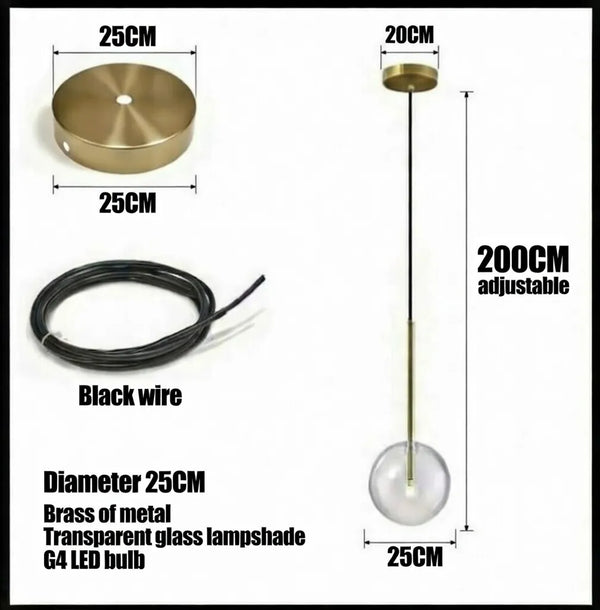 The Opal Globe Pendant Light