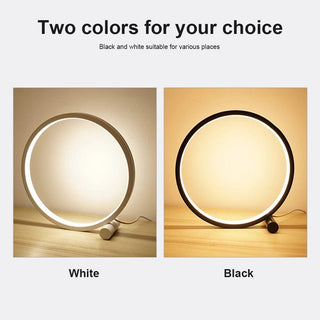 Zynella Circle LED Touch Sensitive Lamp Modern  Sculptural Spiral LED Fixture