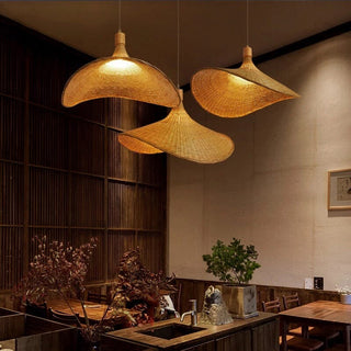 Ren Bamboo Lamp Classic Modern  Contemporary Crystal Statement Fixture