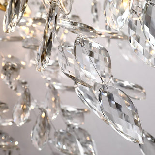 Waltz Crystal Chandelier Artistic Modern  Scandinavian Wooden Accent Light