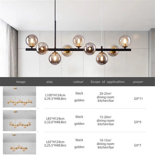 Customisable Visage chandelier Modern  Sleek Linear Suspension Light