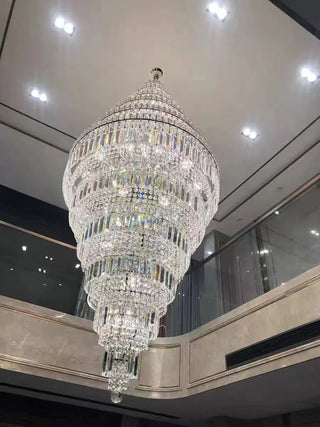 Zynella Chrome Foyer Staircase Modern  Ornate Antique Finish Fixture