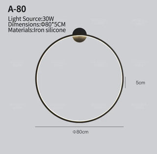New Eclipse Round Wall Lamp Modern  Elegant Teardrop LED Pendant