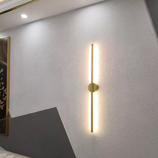 Golden Tube Modern  Rustic Industrial Hanging Lamp