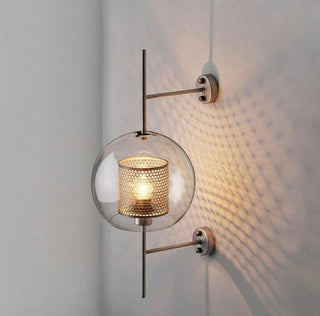 Elouise Glass Lamp Modern  Handcrafted Artisan Ceiling Light