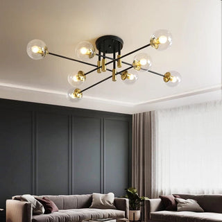 Elias Chandelier Modern  Chic Glass Globe Pendant