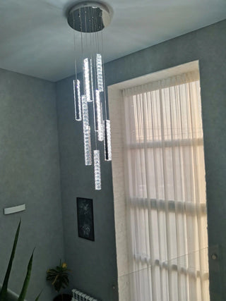 Angelica Chandelier Modern  Sculptural Spiral LED Fixture