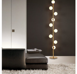 Luna Floor Lamp Modern  Scandinavian Wooden Accent Light