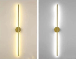 Golden Tube Modern  Rustic Industrial Hanging Lamp