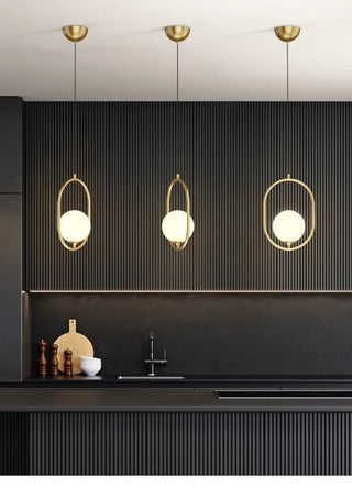 Astrid Scandinavian pendants Modern  Luxury Gold Frame Light Fitting