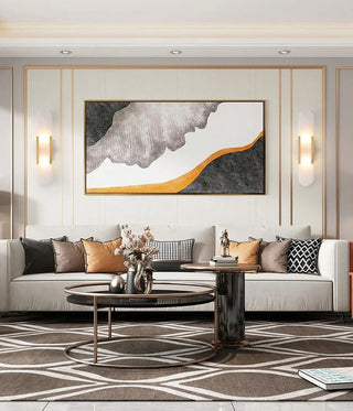 Royal Marble Wall Lamp Opulent Modern  Art Deco Inspired Illumination