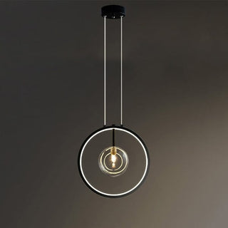 Glass Globe Pendants Modern  Sleek Linear Suspension Light