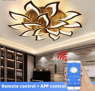 Flower Chandelier Modern  Luxury Gold Frame Light Fitting
