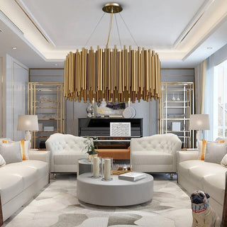 The Gold Nest Chic Modern  Sculptural Spiral LED Fixture
