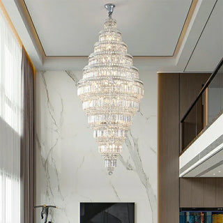 Zynella Chrome Foyer Staircase Modern  Ornate Antique Finish Fixture