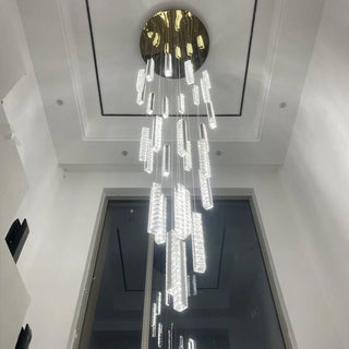 Angelica Chandelier Modern  Sculptural Spiral LED Fixture