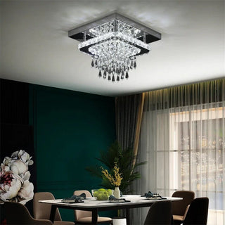 Emily Crystal Lamp Modern  Chic Glass Globe Pendant