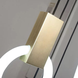 Pendulum Halo Lights Stylish Modern  Ornate Antique Finish Fixture