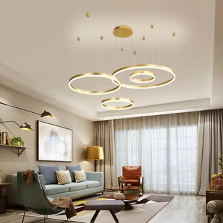 Circular Luna Lamp Modern  Handcrafted Artisan Ceiling Light