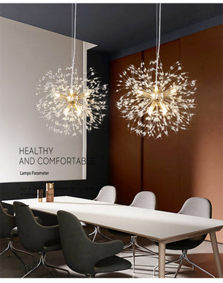 Modern Dandelion Pendant Light Modern  Opulent Multi-Tier Crystal Chandelier