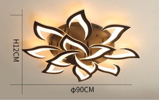 Flower Chandelier Modern  Luxury Gold Frame Light Fitting